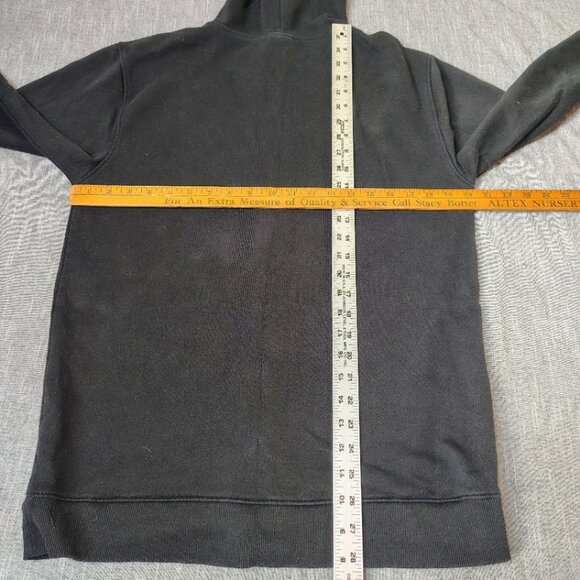 VINTAGE DC Shoes Company Hoodie Jacket Black Red Full Zip Spellout Logo Large - Picture 5 of 9